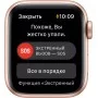 Apple Watch SE, 40 мм, корпус из алюминия золотого цвета, спортивный ремешок цвета «сияющая звезда»