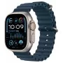Apple Watch Ultra 2, GPS + Cellular, титановый корпус 49 мм, ремешок Ocean синего цвета