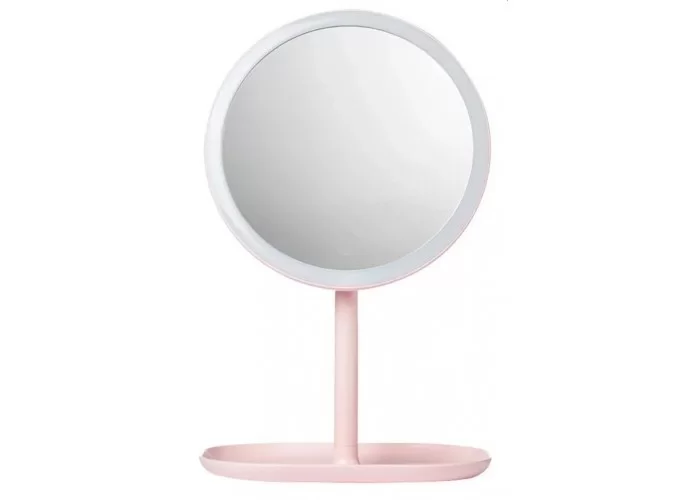 Зеркало косметическое настольное Xiaomi Jordan Judy LED Makeup Mirror с подсветкой, розовый