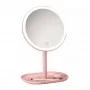 Зеркало косметическое настольное Xiaomi Jordan Judy LED Makeup Mirror с подсветкой, розовый