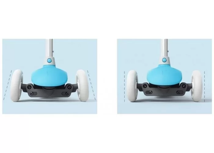 Детский кикборд Xiaomi Rice Rabbit Scooter голубой