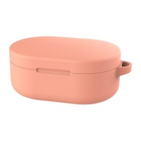 Чехол силиконовый для Redmi AirDots и Xiaomi AirDots Youth Edition, коралловый цвет