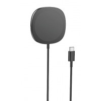 Беспроводная сетевая зарядка Hoco CW35 MagSafe 15W, чёрный цвет