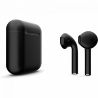 Apple AirPods 2 Color (беспроводная зарядка чехла), матовый чёрный цвет