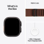 Apple Watch Ultra 4 (2026), GPS + Cellular, титановый корпус 49 мм чёрного цвета, браслет Alpine бордового цвета (S)